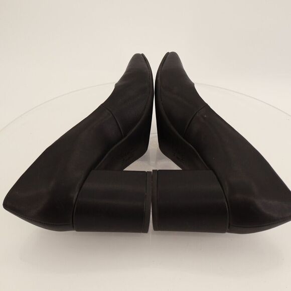 Naturalizer Womens Warner Square Toe Pumps Block Heel Black Faux Leather Size 10 - Picture 8 of 11